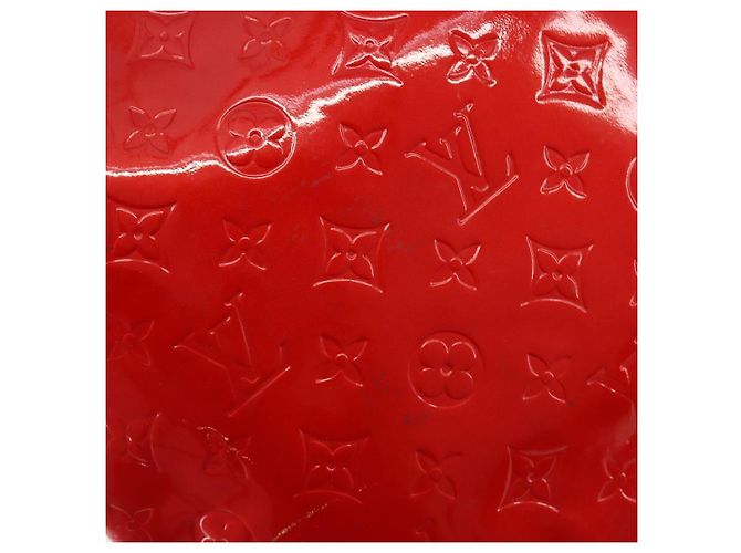 LOUIS VUITTON Monogram Vernis Reade MM Hand Bag Red Rouge M91086 LV Auth gh2202 Rosso - vista 10