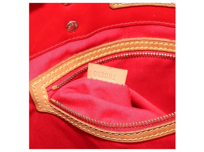 LOUIS VUITTON Monogram Vernis Reade MM Hand Bag Red Rouge M91086 LV Auth gh2202 Rosso - vista 12