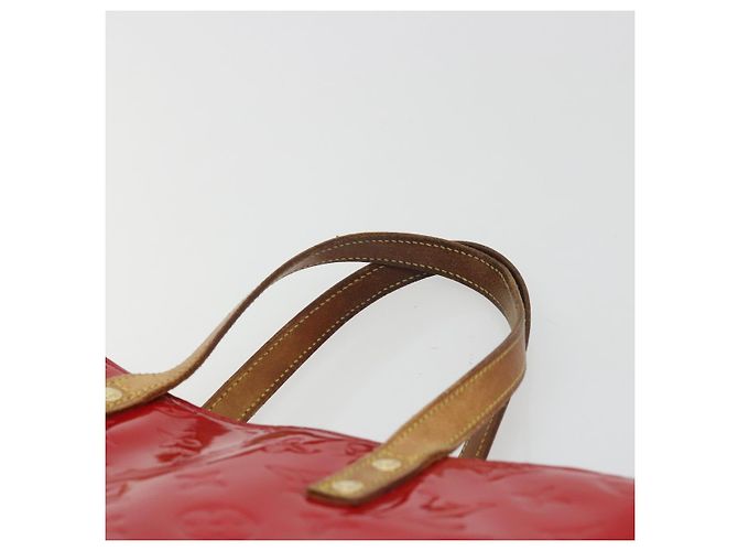 LOUIS VUITTON Monogram Vernis Reade MM Hand Bag Red Rouge M91086 LV Auth gh2202 Rosso - vista 14
