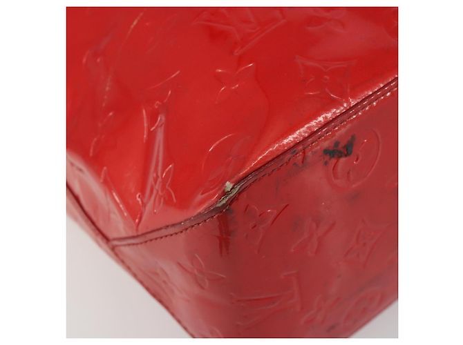 LOUIS VUITTON Monogram Vernis Reade MM Hand Bag Red Rouge M91086 LV Auth gh2202 Rosso - vista 15