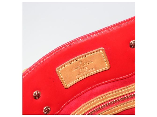 LOUIS VUITTON Monogram Vernis Reade MM Hand Bag Red Rouge M91086 LV Auth gh2202 Rosso - vista 19