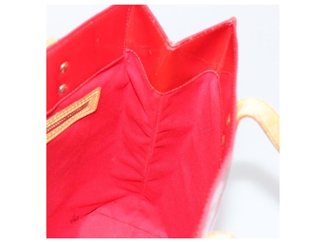 LOUIS VUITTON Monogram Vernis Reade MM Hand Bag Red Rouge M91086 LV Auth gh2202 Rosso - vista 20