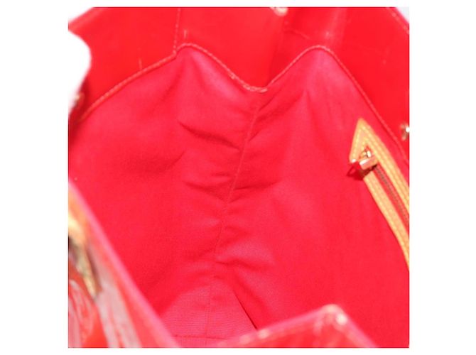 LOUIS VUITTON Monogram Vernis Reade MM Hand Bag Red Rouge M91086 LV Auth gh2202 Rosso - vista 21