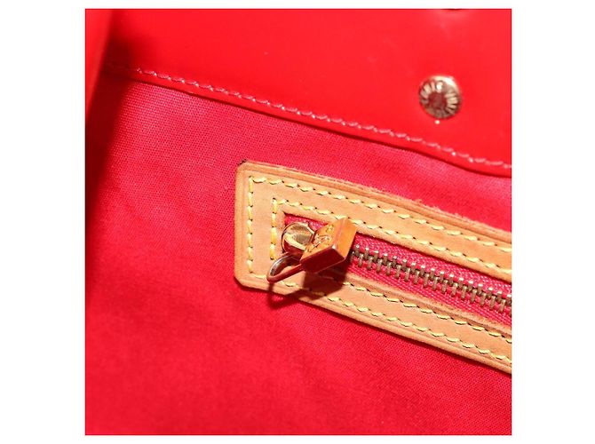 LOUIS VUITTON Monogram Vernis Reade MM Hand Bag Red Rouge M91086 LV Auth gh2202 Rosso - vista 22