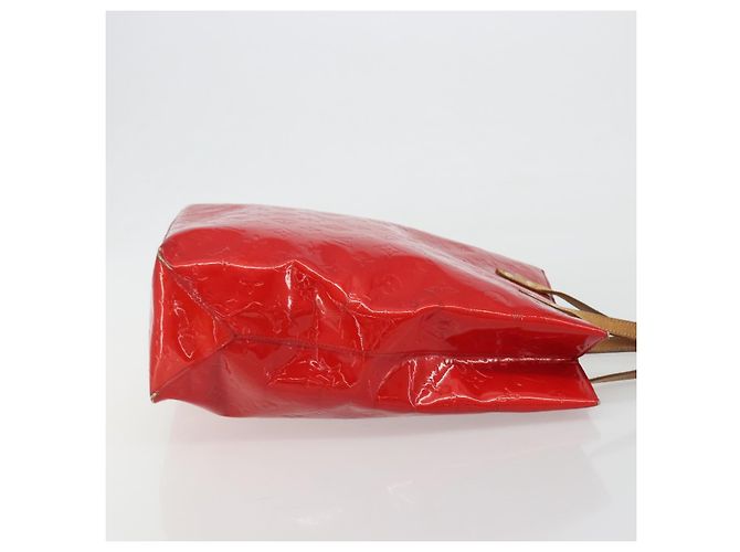 LOUIS VUITTON Monogram Vernis Reade MM Hand Bag Red Rouge M91086 LV Auth gh2202 Rosso - vista 3
