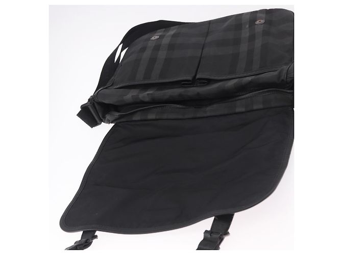 Borsa a Spalla BURBERRY Nova Check Nera Auth ka5113 Nero - vista 11