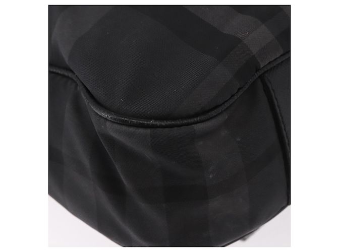 Borsa a Spalla BURBERRY Nova Check Nera Auth ka5113 Nero - vista 17