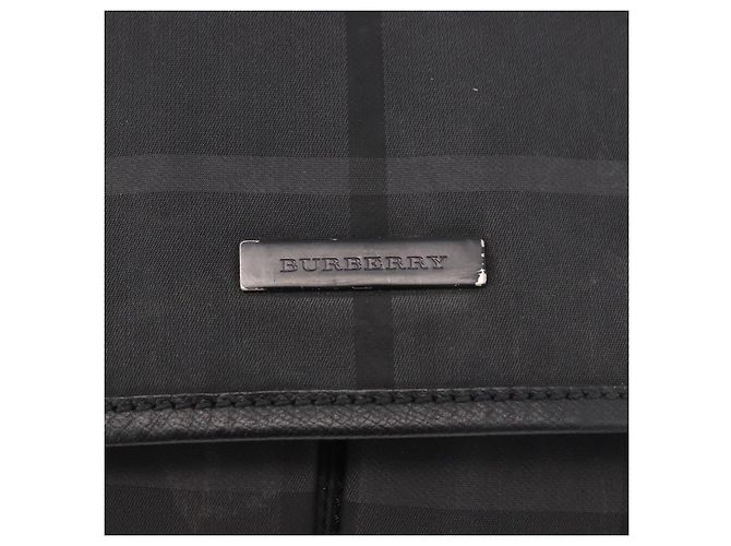 Borsa a Spalla BURBERRY Nova Check Nera Auth ka5113 Nero - vista 19