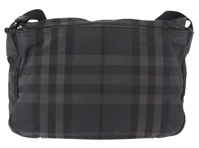 Borsa a Spalla BURBERRY Nova Check Nera Auth ka5113 Nero - vista 2
