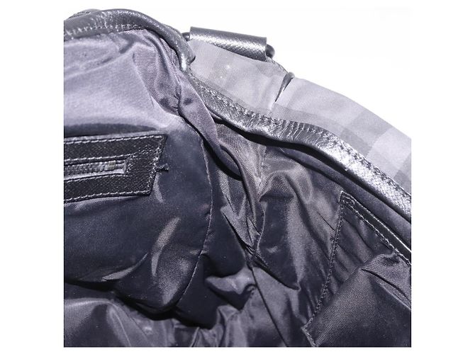Borsa a Spalla BURBERRY Nova Check Nera Auth ka5113 Nero - vista 20