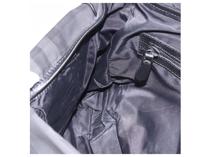 Borsa a Spalla BURBERRY Nova Check Nera Auth ka5113 Nero - vista 21