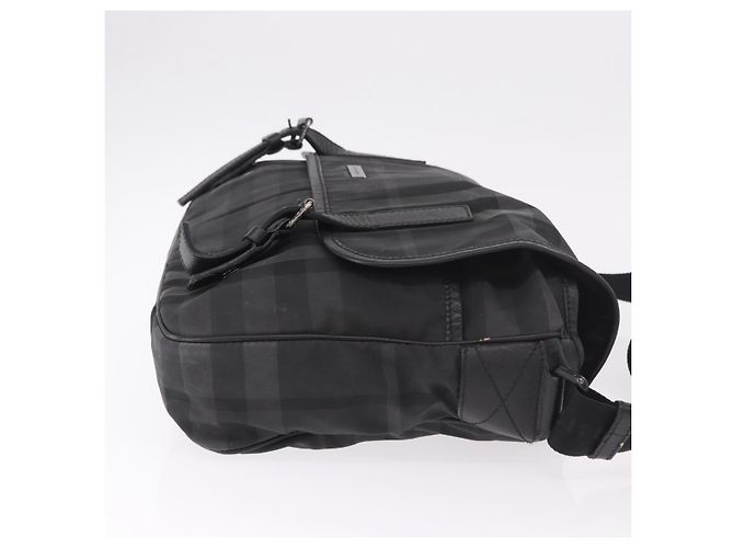 Borsa a Spalla BURBERRY Nova Check Nera Auth ka5113 Nero - vista 3