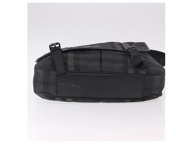 Borsa a Spalla BURBERRY Nova Check Nera Auth ka5113 Nero - vista 5