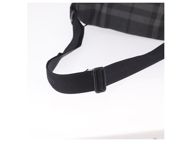 Borsa a Spalla BURBERRY Nova Check Nera Auth ka5113 Nero - vista 7