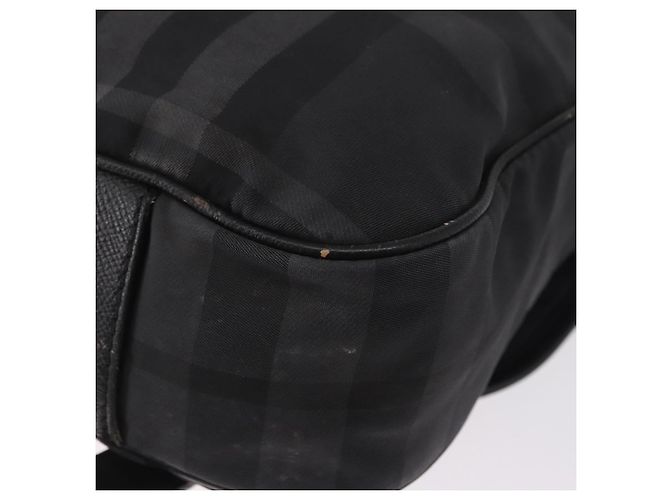 Borsa a Spalla BURBERRY Nova Check Nera Auth ka5113 Nero - vista 9