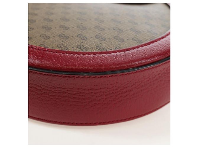 Borsa GUCCI Doraemon Micro GG Supreme in PVC e pelle Beige 625216 Auth ka5138M - vista 15