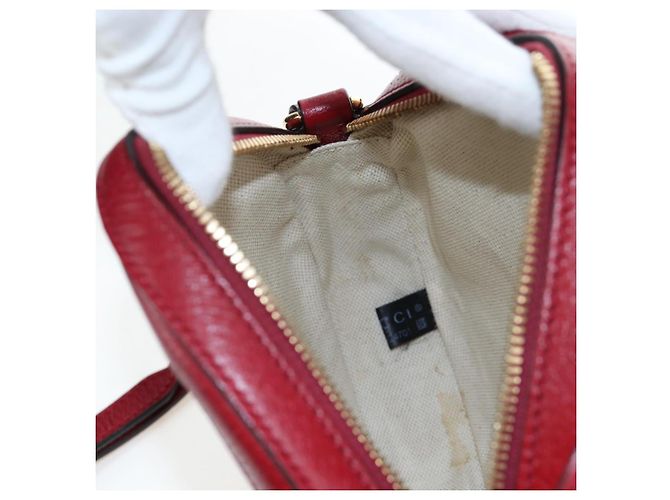 Borsa GUCCI Doraemon Micro GG Supreme in PVC e pelle Beige 625216 Auth ka5138M - vista 23