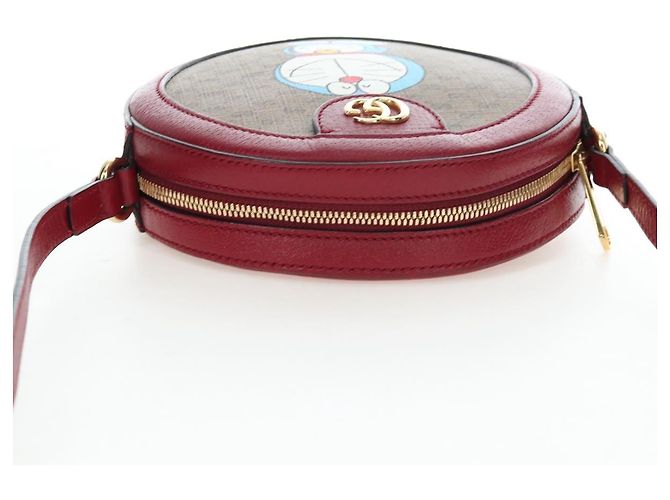 Borsa GUCCI Doraemon Micro GG Supreme in PVC e pelle Beige 625216 Auth ka5138M - vista 7