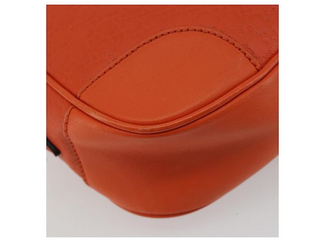 Borsa a Spalla GUCCI Micro GuccissimaGG Arancione Oro 449413 Auth ka5154 D'oro - vista 11