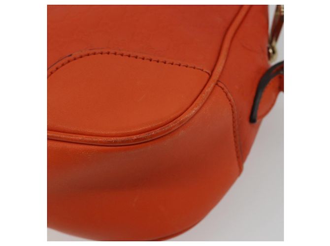 Borsa a Spalla GUCCI Micro GuccissimaGG Arancione Oro 449413 Auth ka5154 D'oro - vista 12