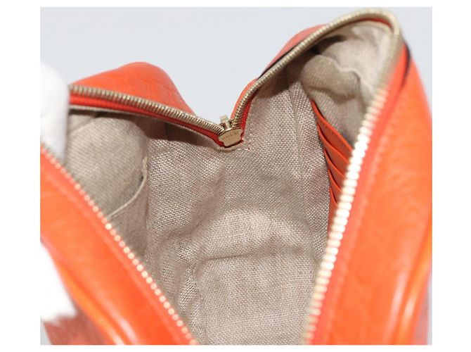 Borsa a Spalla GUCCI Micro GuccissimaGG Arancione Oro 449413 Auth ka5154 D'oro - vista 18