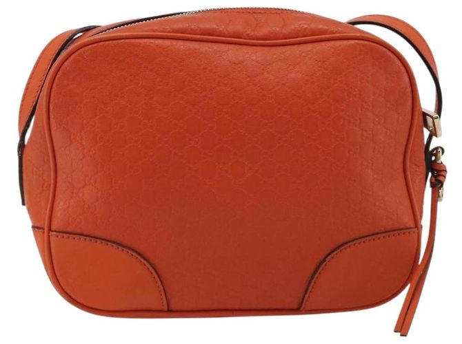 Borsa a Spalla GUCCI Micro GuccissimaGG Arancione Oro 449413 Auth ka5154 D'oro - vista 3