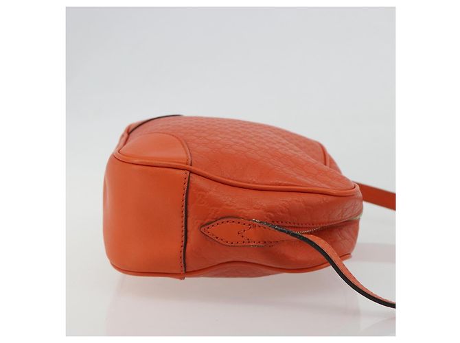 Borsa a Spalla GUCCI Micro GuccissimaGG Arancione Oro 449413 Auth ka5154 D'oro - vista 4