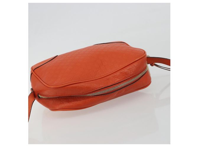 Borsa a Spalla GUCCI Micro GuccissimaGG Arancione Oro 449413 Auth ka5154 D'oro - vista 6