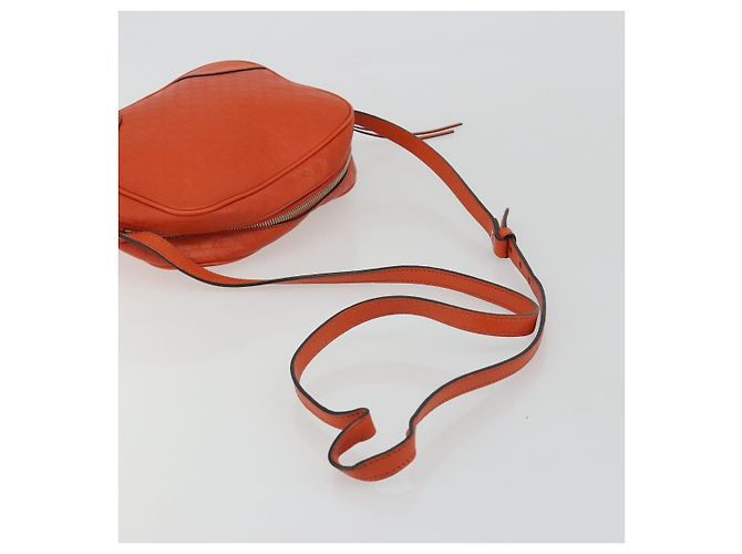 Borsa a Spalla GUCCI Micro GuccissimaGG Arancione Oro 449413 Auth ka5154 D'oro - vista 7
