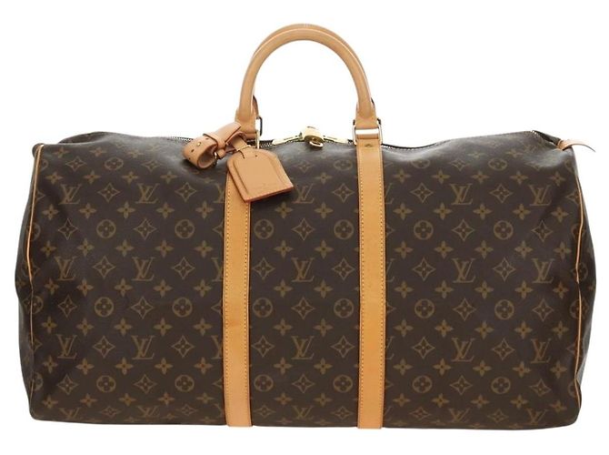 LOUIS VUITTON Borsa Boston Monogram Keepall 55 M41424 LV Auth 190169SAV Monogramma - vista 13
