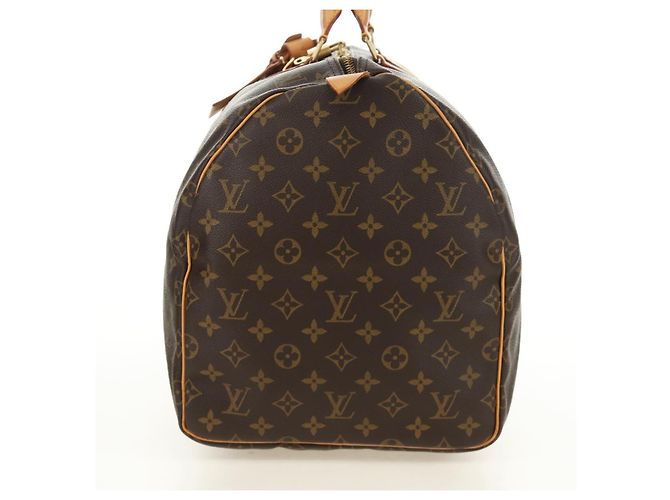 LOUIS VUITTON Borsa Boston Monogram Keepall 55 M41424 LV Auth 190169SAV Monogramma - vista 3
