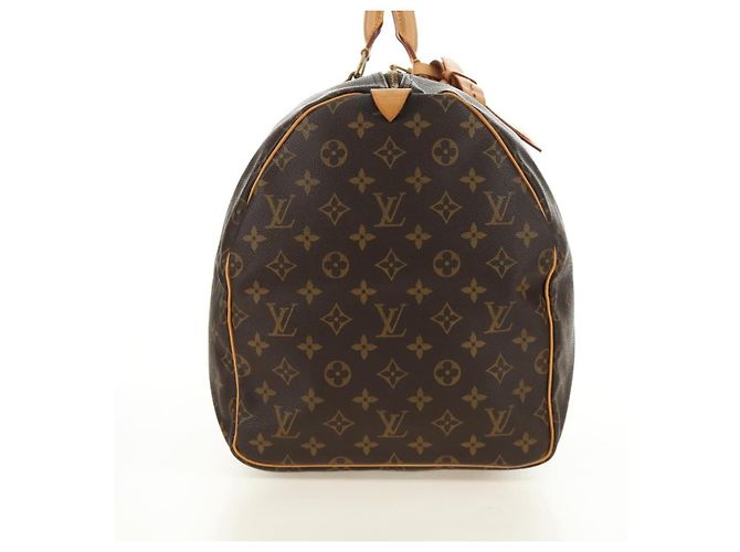 LOUIS VUITTON Borsa Boston Monogram Keepall 55 M41424 LV Auth 190169SAV Monogramma - vista 4