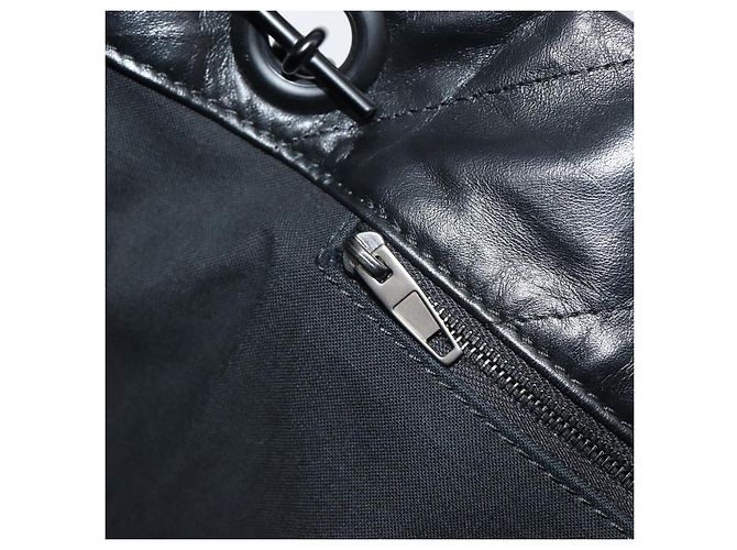 BALENCIAGA Crash Shoulder Bag Leather Black 777856 Auth mr2710V Nero - vista 22