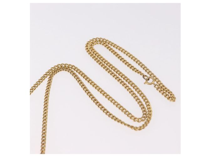 CHANEL Chain Pouch Cotton Pink Gold CC Auth mr2713 Rosa D'oro - vista 14