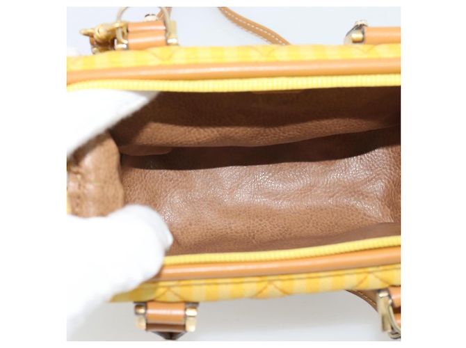 FENDI Handtasche Canvas 2way Gelbgold Authentisch 190664A Golden - Ansicht 11