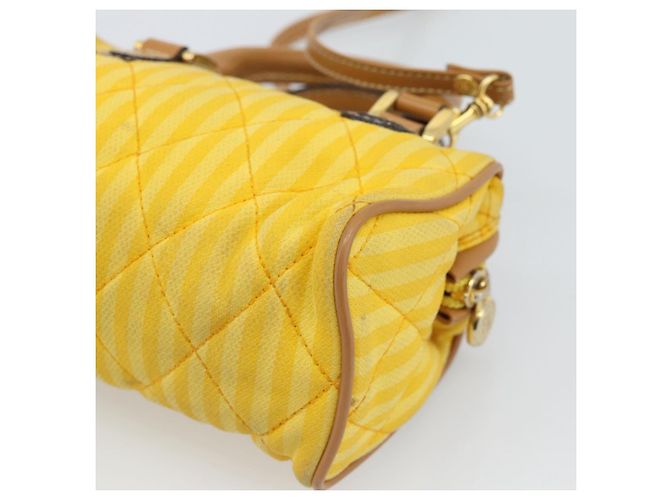 FENDI Handtasche Canvas 2way Gelbgold Authentisch 190664A Golden - Ansicht 16