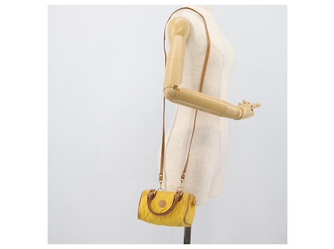 FENDI Handtasche Canvas 2way Gelbgold Authentisch 190664A Golden - Ansicht 22