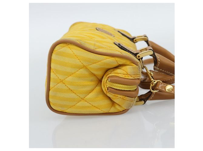 FENDI Handtasche Canvas 2way Gelbgold Authentisch 190664A Golden - Ansicht 4