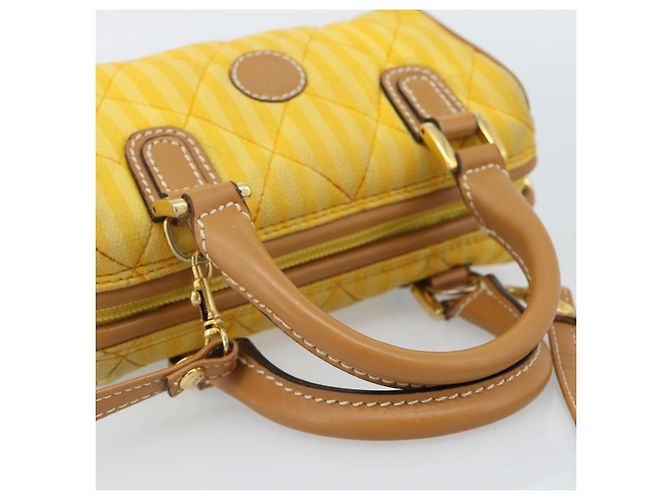 FENDI Handtasche Canvas 2way Gelbgold Authentisch 190664A Golden - Ansicht 7