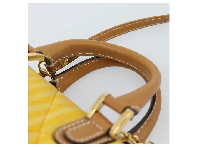 FENDI Handtasche Canvas 2way Gelbgold Authentisch 190664A Golden - Ansicht 8