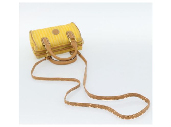 FENDI Handtasche Canvas 2way Gelbgold Authentisch 190664A Golden - Ansicht 9