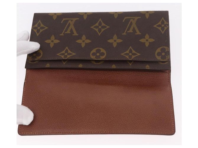 LOUIS VUITTON Monogram Porte En 3 Cartes Credit Wallet M61818 LV Auth BA13876V - vista 8