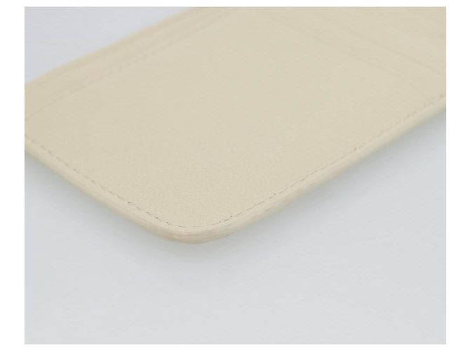 BALENCIAGA Fragment Case Leather Ivory Silver 810902 Auth 191382V Prata Cru - vista 16