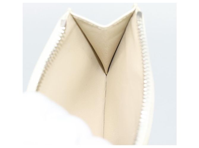 BALENCIAGA Fragment Case Leather Ivory Silver 810902 Auth 191382V Prata Cru - vista 21