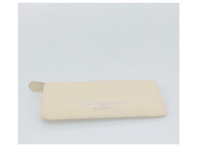 BALENCIAGA Fragment Case Leather Ivory Silver 810902 Auth 191382V Prata Cru - vista 6