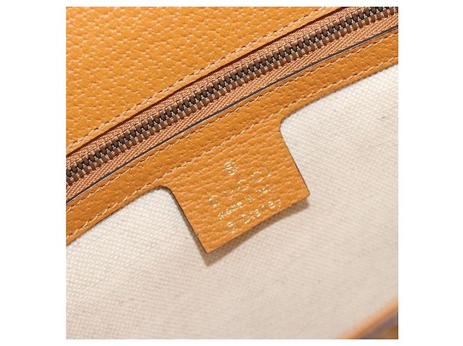 Bolso GUCCI Micro GG Supreme GUCCIxDisney en PVC Beige Oro 602694 Auth ep15085M Dorado - vista 16