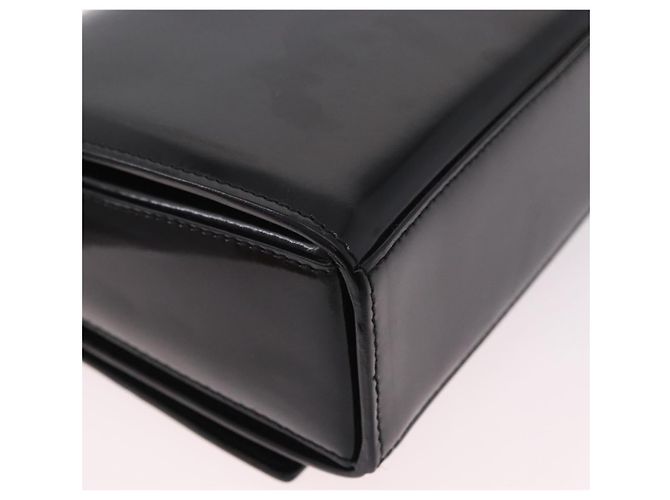 Céline Borsa CELINE in pelle vernice Nero Oro Auth 190425A D'oro - vista 16