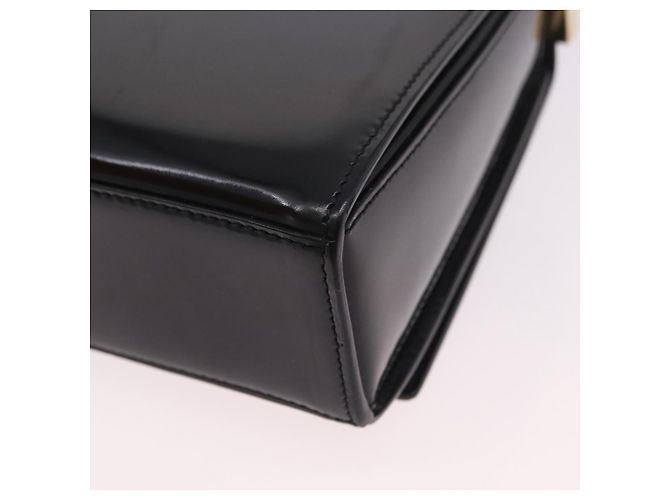 Céline Borsa CELINE in pelle vernice Nero Oro Auth 190425A D'oro - vista 17