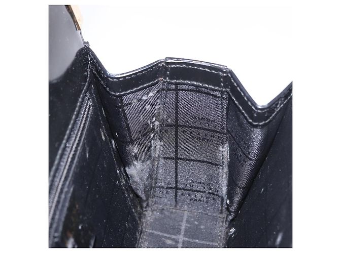 Céline Borsa CELINE in pelle vernice Nero Oro Auth 190425A D'oro - vista 20