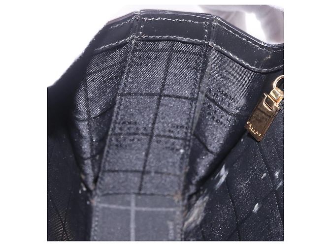 Céline Borsa CELINE in pelle vernice Nero Oro Auth 190425A D'oro - vista 21